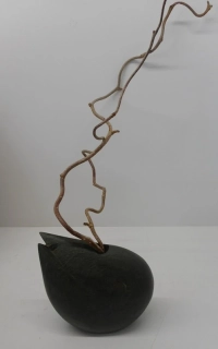 Doucha Jiří:  Vázička placatá z břidlice na sušiny