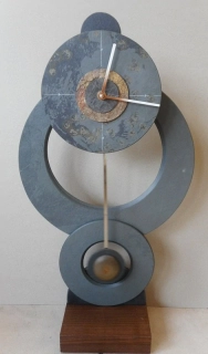 Doucha Jiří: Hodiny stojací břidlicové s kyvadlem