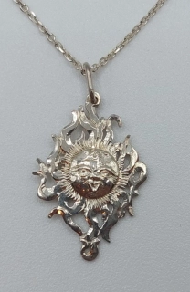 Ebermannová Hana: Náhrdelník (Závěs s řetízkem) - Slunce