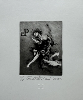 Hřivnáč Tomáš: Tanec (Exlibris)