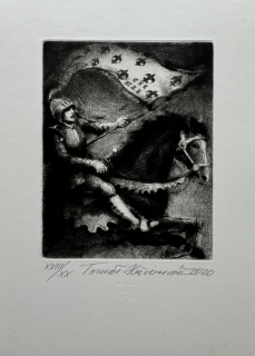 Hřivnáč Tomáš: Johanka z Arku (Exlibris)