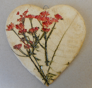 Baláž Roman: Kachel srdce - rostlinný motiv II.