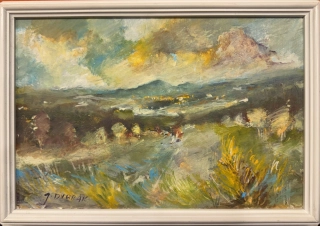 Dvořák Jan: Krajina s Blaníkem