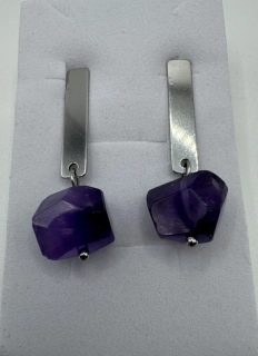 Horová Růžena: Náušnice ametyst