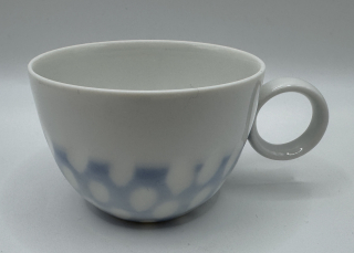 Linhartová Radka: Šálek piccolo modrobílé vrypy