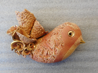 Dudycha Jiří: Ptáček závěsný cihlové barvy I.