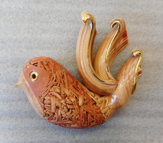 Dudycha Jiří: Ptáček závěsný cihlové barvy IV.