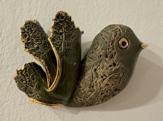 Dudycha Jiří: Ptáček na zeď - mechový (zelený) ON