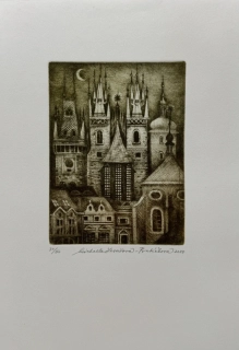 Lesařová - Roubíčková Michaela: Praha - Věže s měsícem