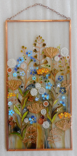 Škrancová Ivana: Kvítky lnu - vitráž