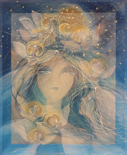 Dostálková Dita: Andělská modř (dvojitý obraz)