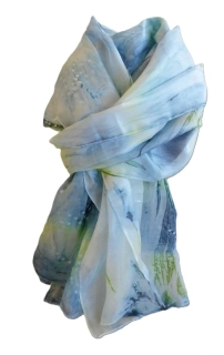 Horová Růžena: Šála hedvábná modrá III.