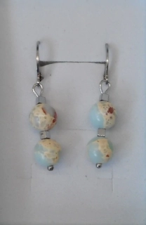 Horová Růžena: Náušnice jaspis regalit