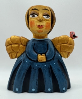 Štolba Tomáš: Anděl s ptáčkem (modrý)