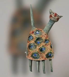 Jirušová Jana: Kóča modropuntíkatá závěsná