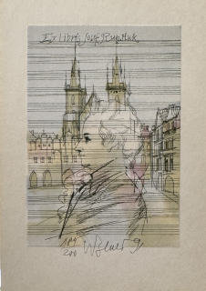 Beneš Karel: Praha - Ex libris J.R.