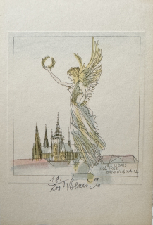 Beneš Karel: Praha - Ex libris I.D.