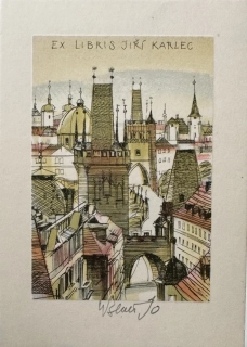 Beneš Karel: Praha - Ex libris J.K.