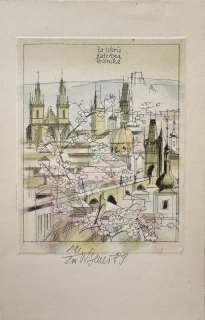 Beneš Karel: Praha - Ex libris K.V.