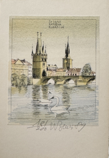 Beneš Karel: Praha - Ex libris K.R.