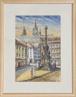 Pollák Rudolf: Praha - Sloup nejsvětější trojice
