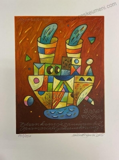 Halva Michal: Grafika větší - Malé moře, velká loď